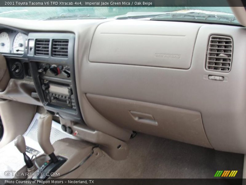 Imperial Jade Green Mica / Oak Beige 2001 Toyota Tacoma V6 TRD Xtracab 4x4