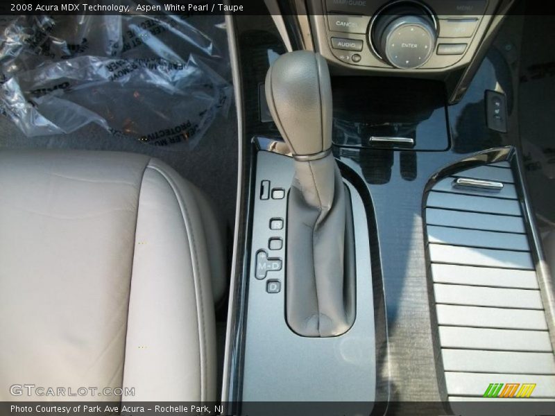 Aspen White Pearl / Taupe 2008 Acura MDX Technology