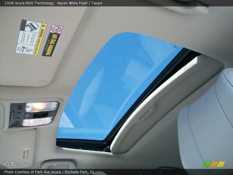 Aspen White Pearl / Taupe 2008 Acura MDX Technology