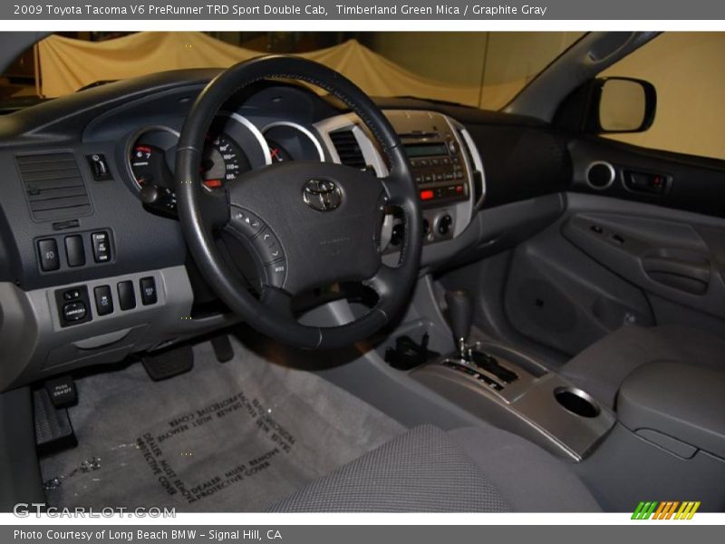 Timberland Green Mica / Graphite Gray 2009 Toyota Tacoma V6 PreRunner TRD Sport Double Cab