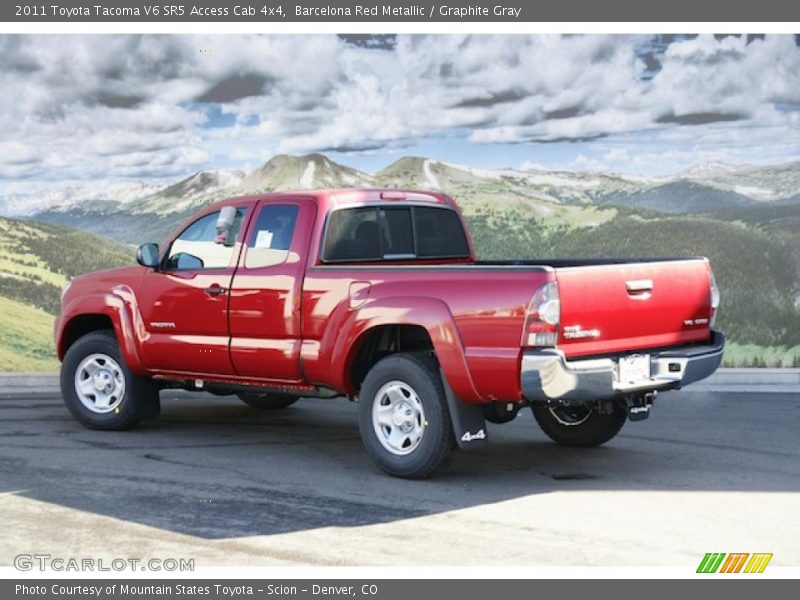 Barcelona Red Metallic / Graphite Gray 2011 Toyota Tacoma V6 SR5 Access Cab 4x4