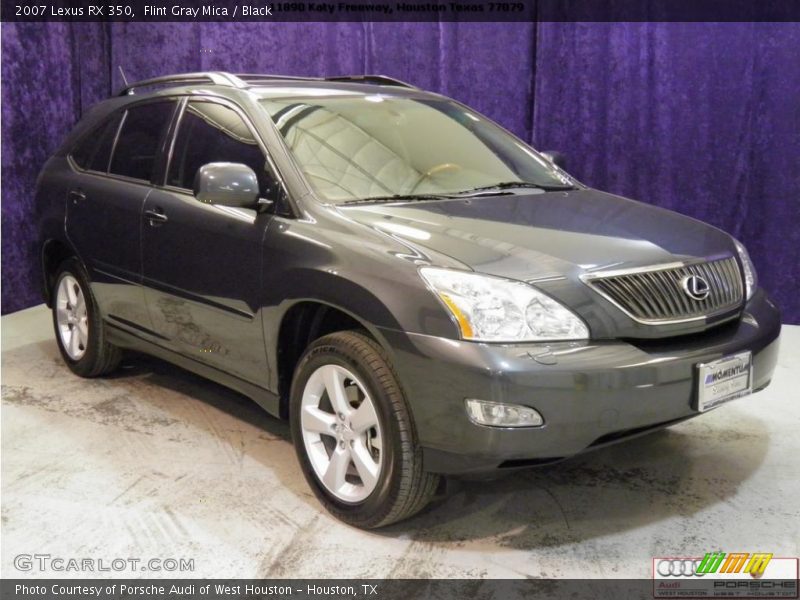 Flint Gray Mica / Black 2007 Lexus RX 350