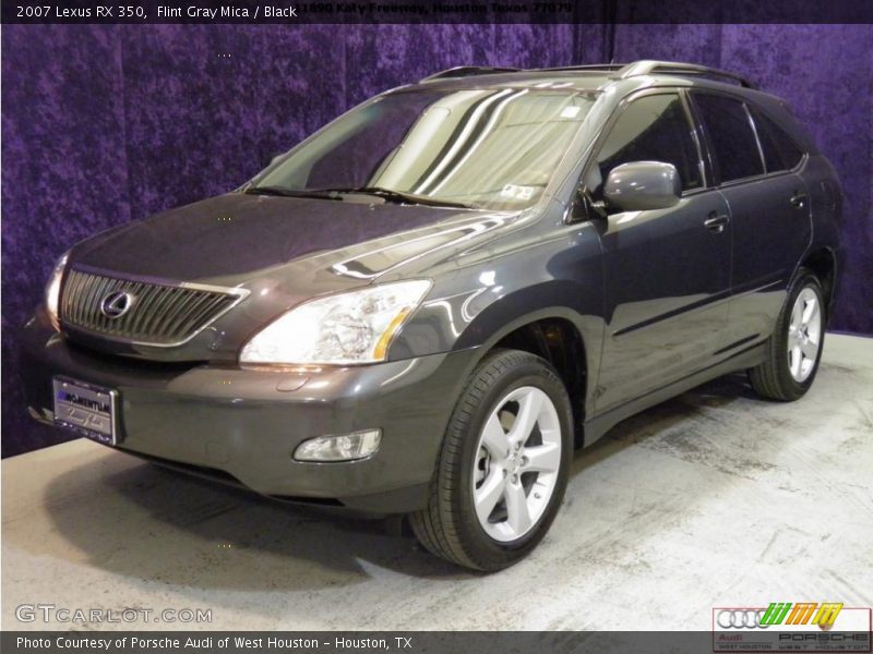 Flint Gray Mica / Black 2007 Lexus RX 350