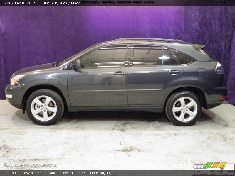 Flint Gray Mica / Black 2007 Lexus RX 350
