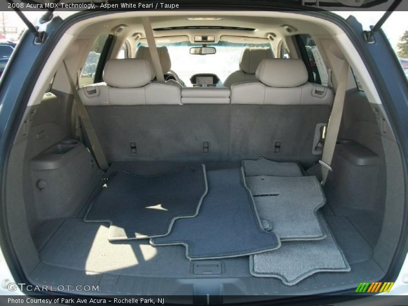 Aspen White Pearl / Taupe 2008 Acura MDX Technology