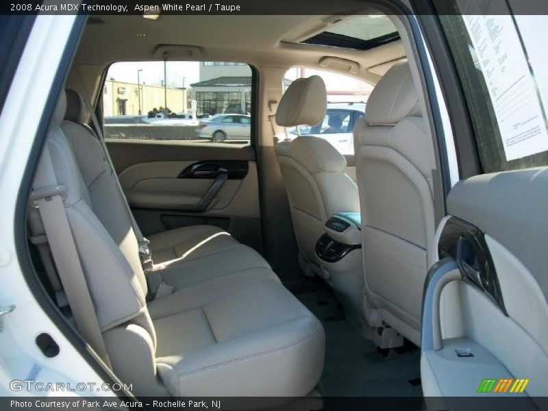 Aspen White Pearl / Taupe 2008 Acura MDX Technology
