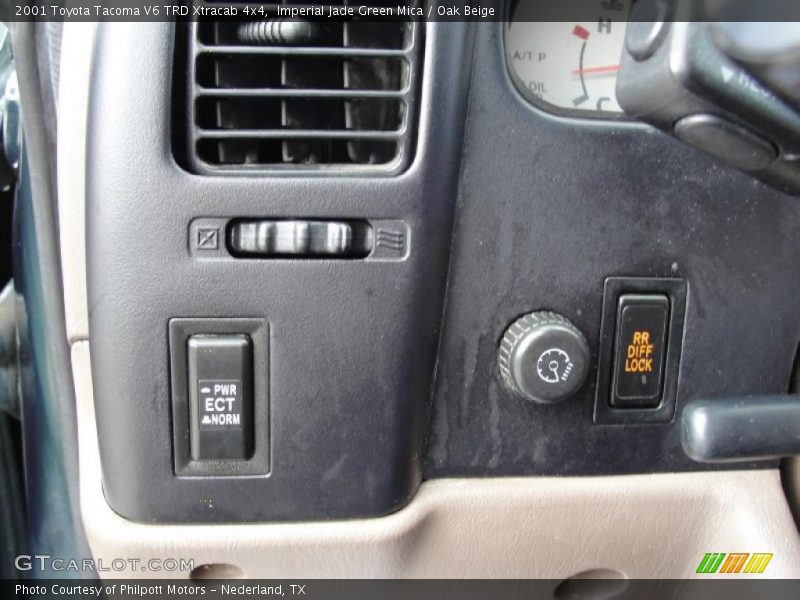 Imperial Jade Green Mica / Oak Beige 2001 Toyota Tacoma V6 TRD Xtracab 4x4