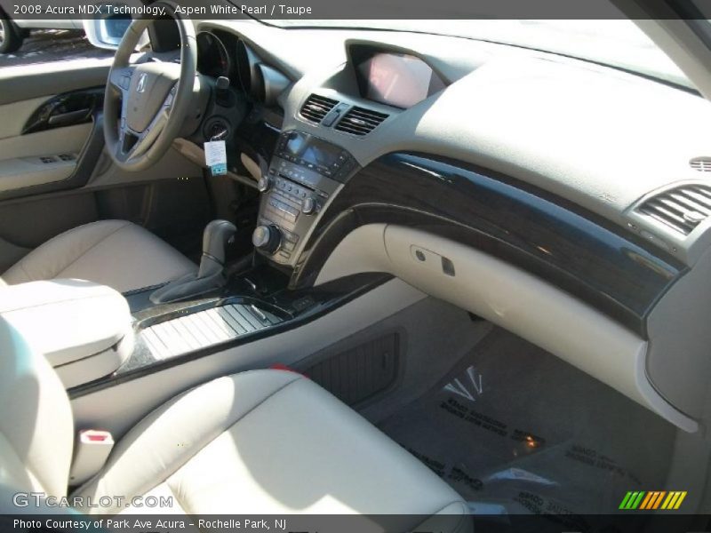 Aspen White Pearl / Taupe 2008 Acura MDX Technology