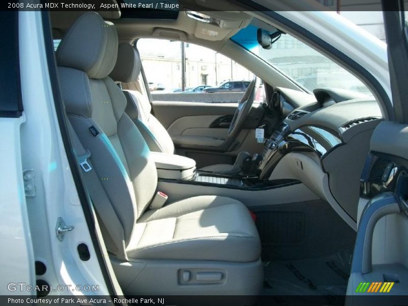 Aspen White Pearl / Taupe 2008 Acura MDX Technology