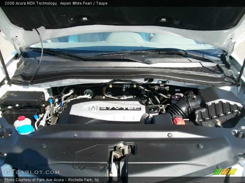 Aspen White Pearl / Taupe 2008 Acura MDX Technology