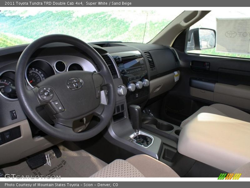 Super White / Sand Beige 2011 Toyota Tundra TRD Double Cab 4x4