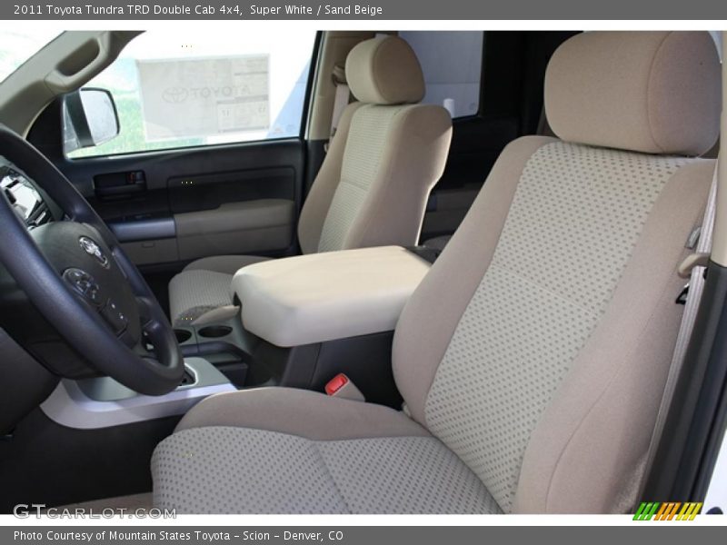 Super White / Sand Beige 2011 Toyota Tundra TRD Double Cab 4x4