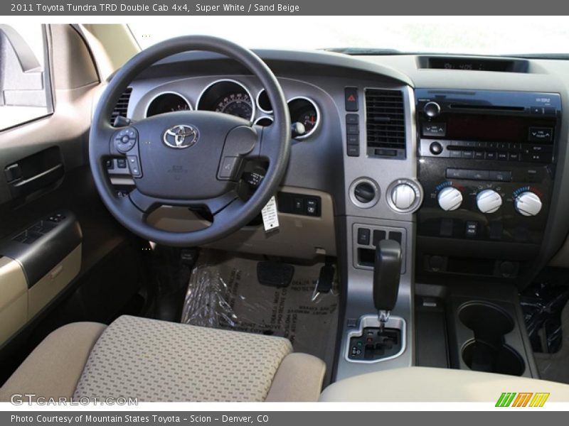 Super White / Sand Beige 2011 Toyota Tundra TRD Double Cab 4x4