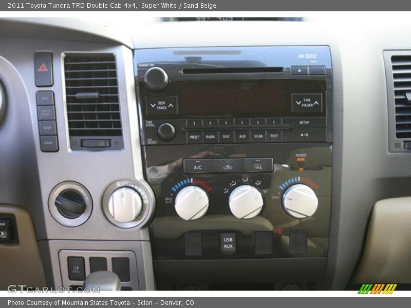 Super White / Sand Beige 2011 Toyota Tundra TRD Double Cab 4x4