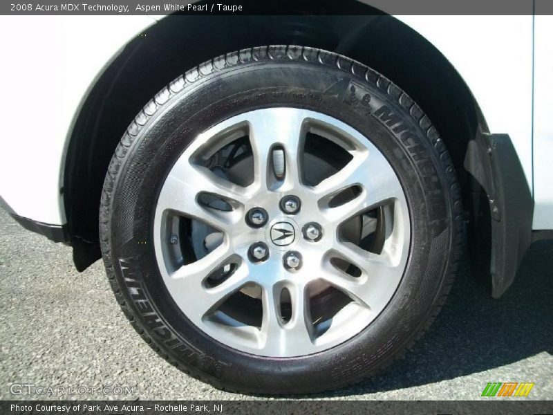 Aspen White Pearl / Taupe 2008 Acura MDX Technology