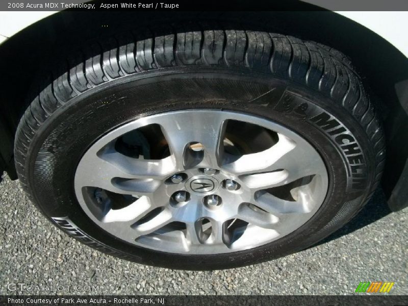 Aspen White Pearl / Taupe 2008 Acura MDX Technology