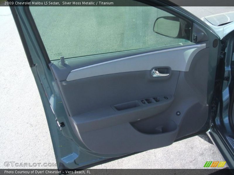 Silver Moss Metallic / Titanium 2009 Chevrolet Malibu LS Sedan