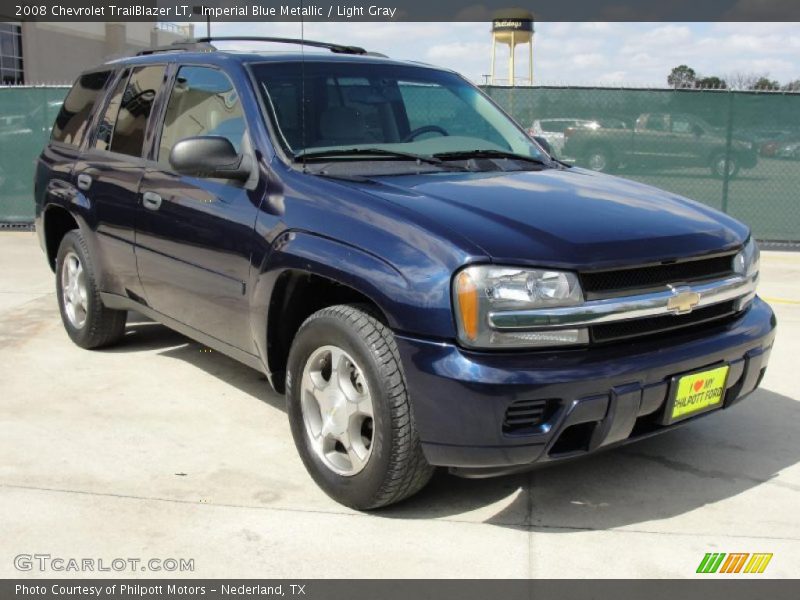 Imperial Blue Metallic / Light Gray 2008 Chevrolet TrailBlazer LT