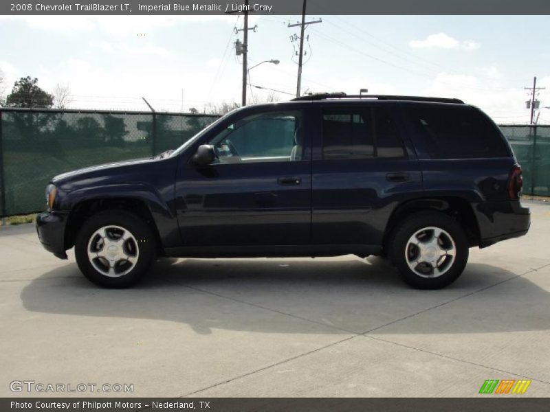 Imperial Blue Metallic / Light Gray 2008 Chevrolet TrailBlazer LT