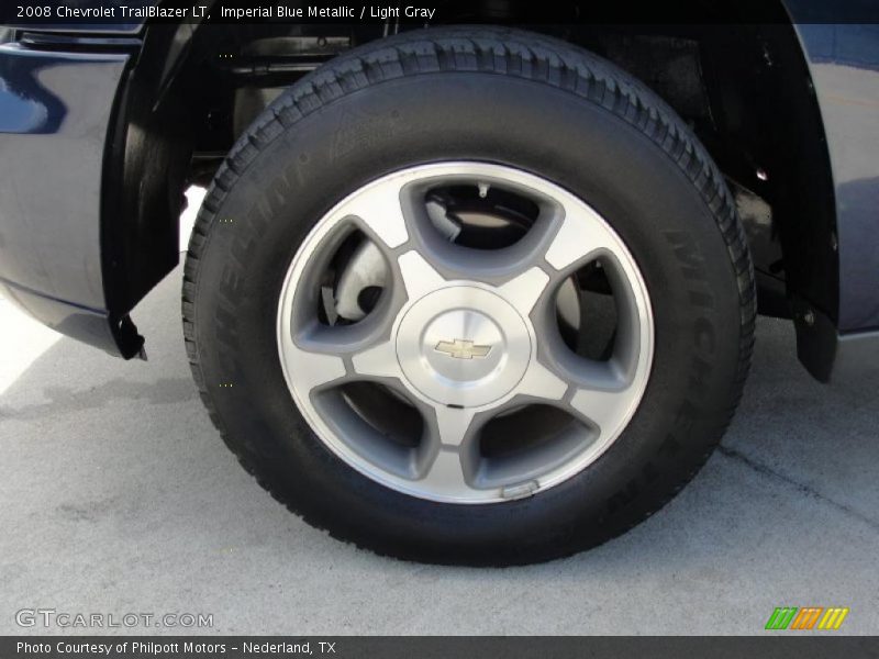 Imperial Blue Metallic / Light Gray 2008 Chevrolet TrailBlazer LT