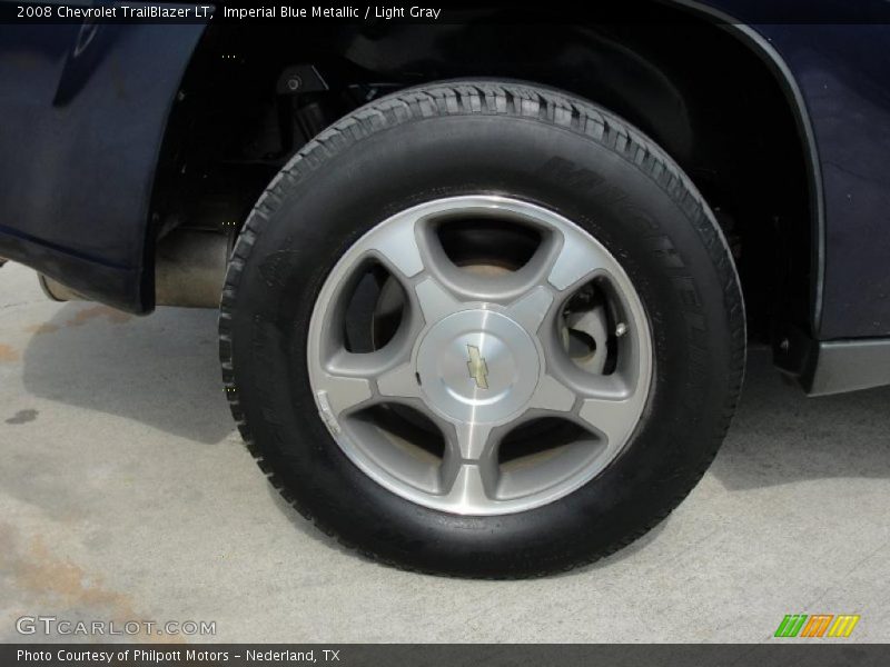 Imperial Blue Metallic / Light Gray 2008 Chevrolet TrailBlazer LT