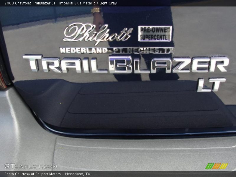 Imperial Blue Metallic / Light Gray 2008 Chevrolet TrailBlazer LT