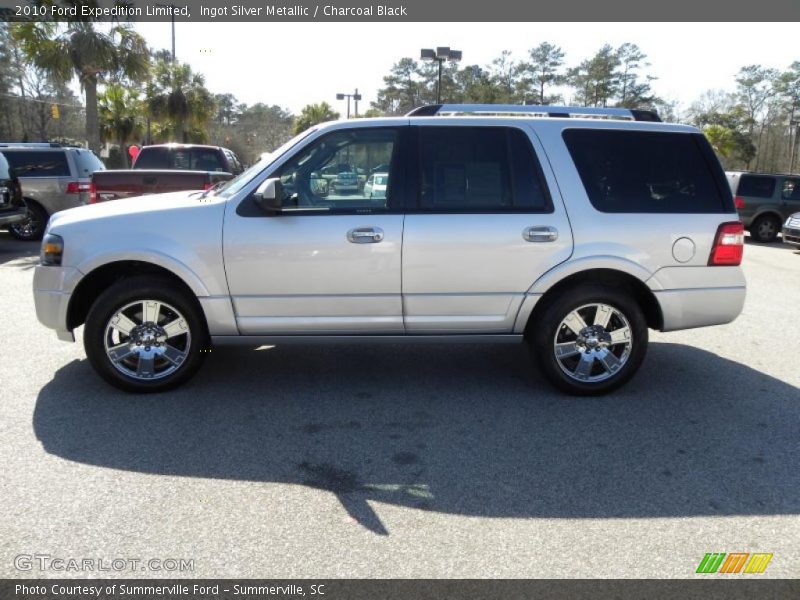 Ingot Silver Metallic / Charcoal Black 2010 Ford Expedition Limited