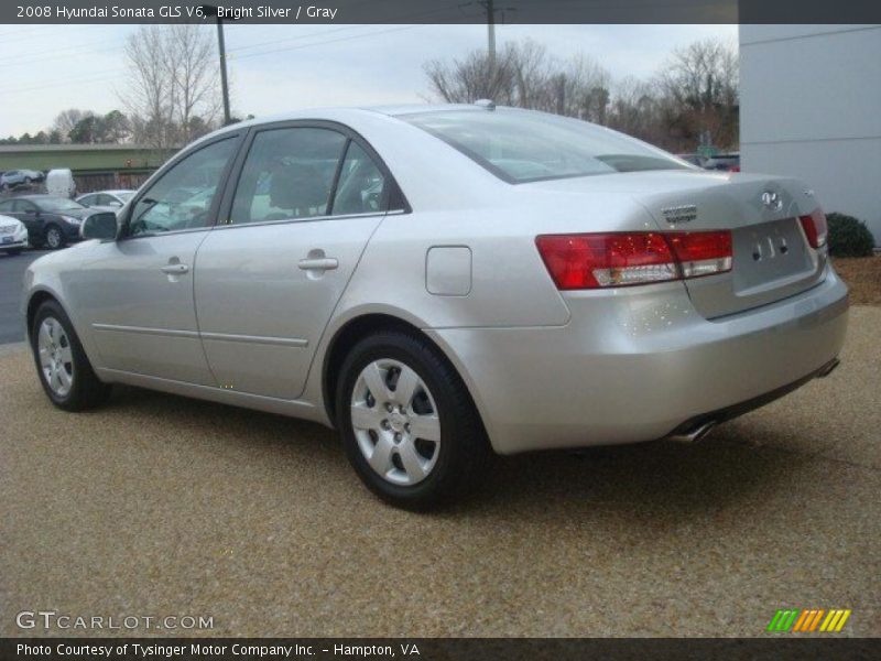 Bright Silver / Gray 2008 Hyundai Sonata GLS V6