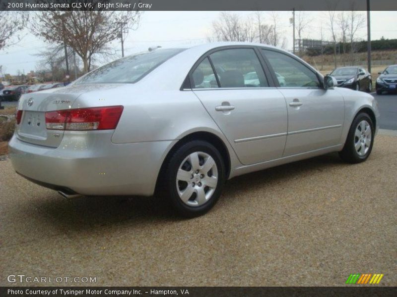 Bright Silver / Gray 2008 Hyundai Sonata GLS V6