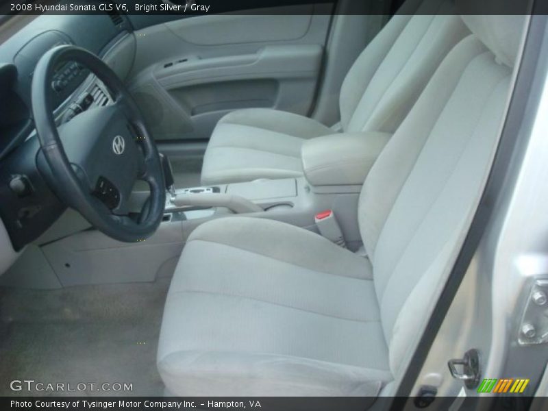 Bright Silver / Gray 2008 Hyundai Sonata GLS V6