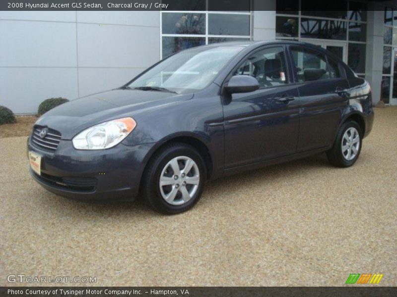 Charcoal Gray / Gray 2008 Hyundai Accent GLS Sedan