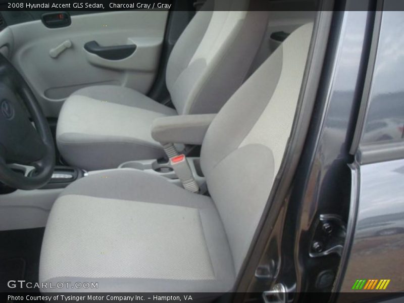 Charcoal Gray / Gray 2008 Hyundai Accent GLS Sedan