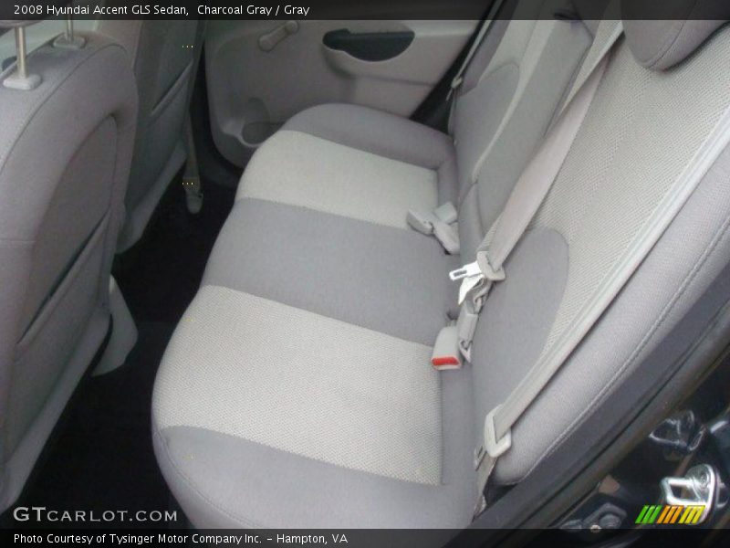 Charcoal Gray / Gray 2008 Hyundai Accent GLS Sedan