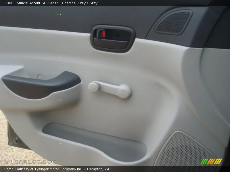 Charcoal Gray / Gray 2008 Hyundai Accent GLS Sedan