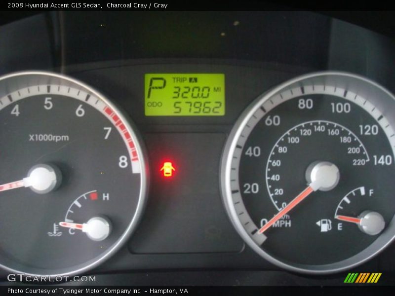 Charcoal Gray / Gray 2008 Hyundai Accent GLS Sedan