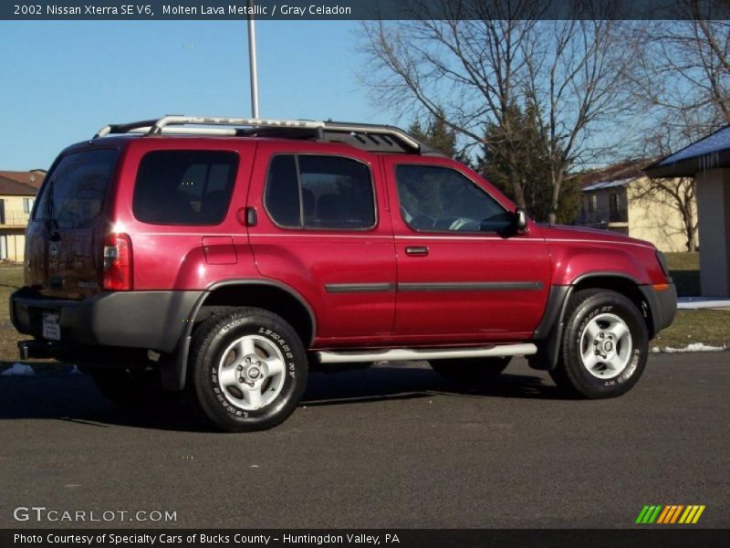 Molten Lava Metallic / Gray Celadon 2002 Nissan Xterra SE V6