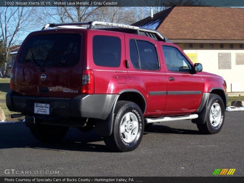 Molten Lava Metallic / Gray Celadon 2002 Nissan Xterra SE V6