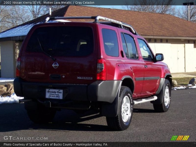 Molten Lava Metallic / Gray Celadon 2002 Nissan Xterra SE V6