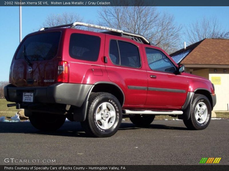 Molten Lava Metallic / Gray Celadon 2002 Nissan Xterra SE V6