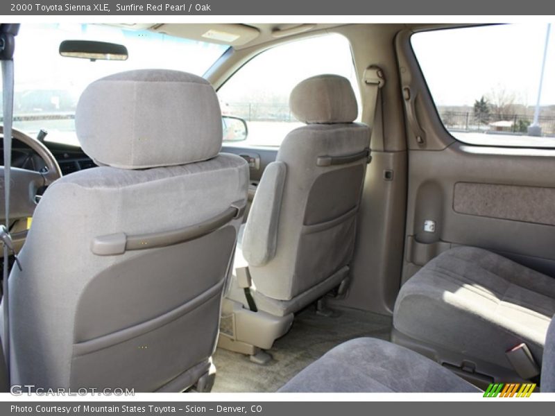 Sunfire Red Pearl / Oak 2000 Toyota Sienna XLE