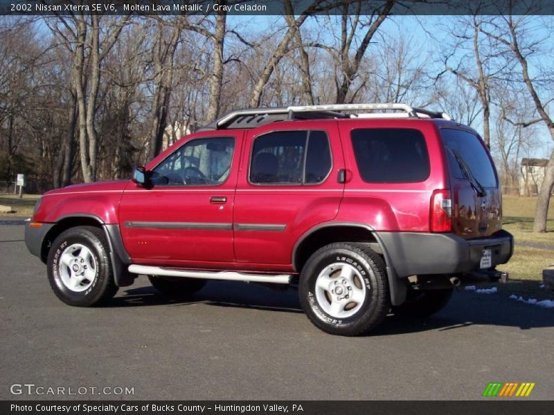 Molten Lava Metallic / Gray Celadon 2002 Nissan Xterra SE V6