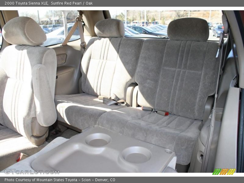 Sunfire Red Pearl / Oak 2000 Toyota Sienna XLE