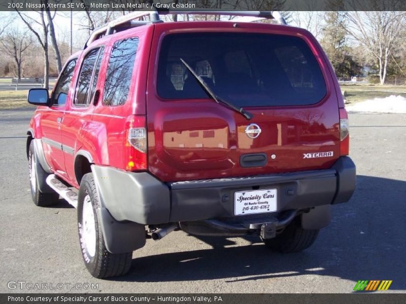 Molten Lava Metallic / Gray Celadon 2002 Nissan Xterra SE V6