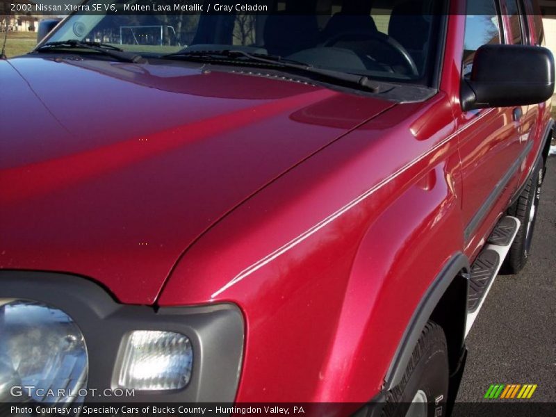 Molten Lava Metallic / Gray Celadon 2002 Nissan Xterra SE V6