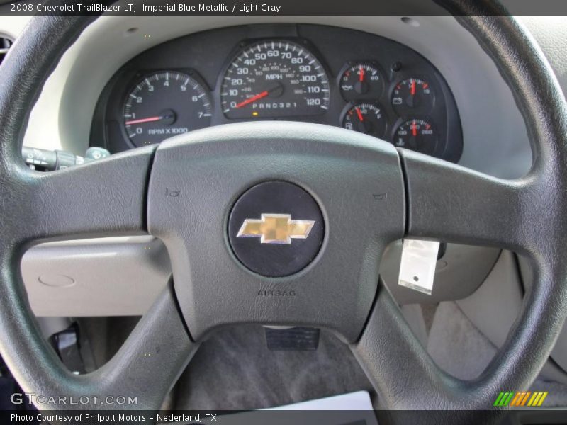 Imperial Blue Metallic / Light Gray 2008 Chevrolet TrailBlazer LT