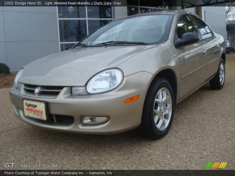 Light Almond Pearl Metallic / Dark Slate Gray 2002 Dodge Neon ES