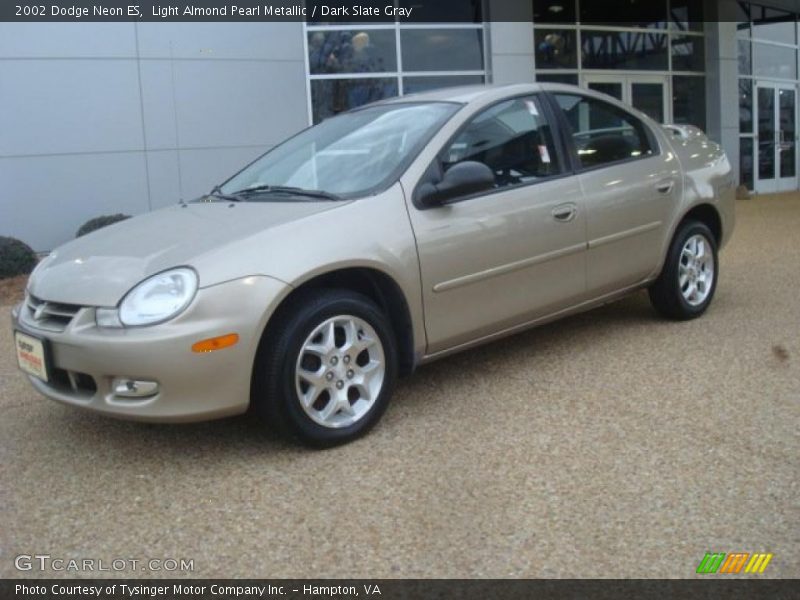 Light Almond Pearl Metallic / Dark Slate Gray 2002 Dodge Neon ES