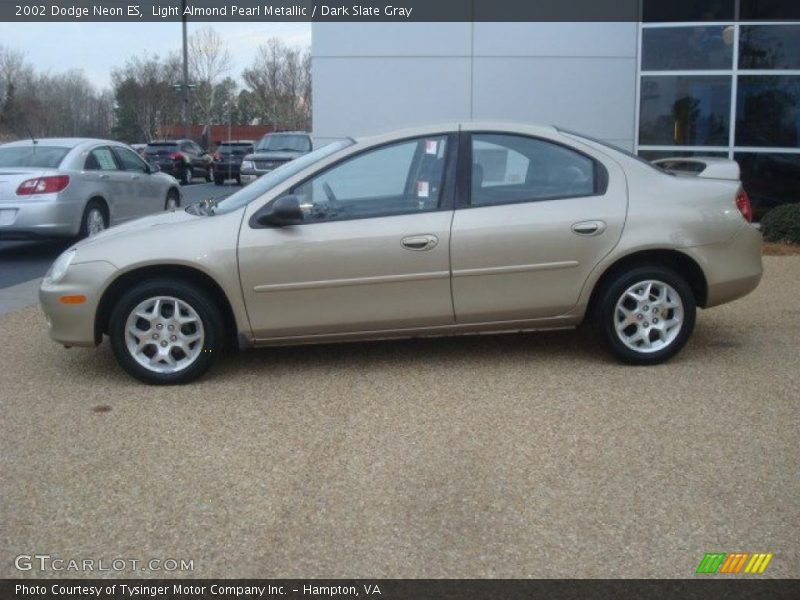 Light Almond Pearl Metallic / Dark Slate Gray 2002 Dodge Neon ES
