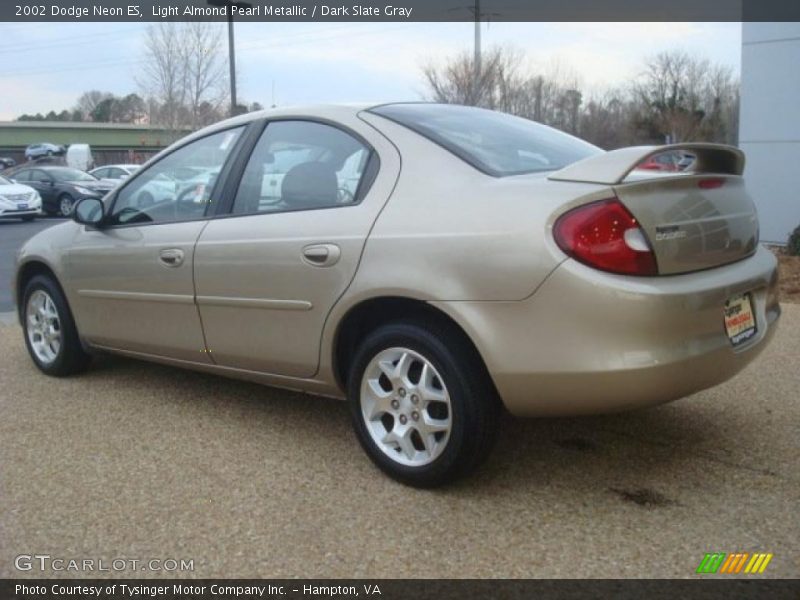 Light Almond Pearl Metallic / Dark Slate Gray 2002 Dodge Neon ES