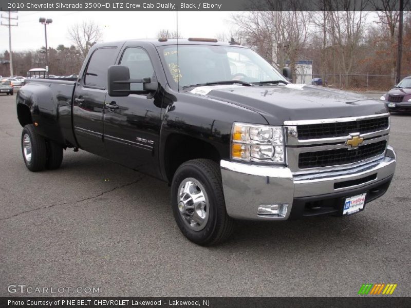 Front 3/4 View of 2010 Silverado 3500HD LTZ Crew Cab Dually